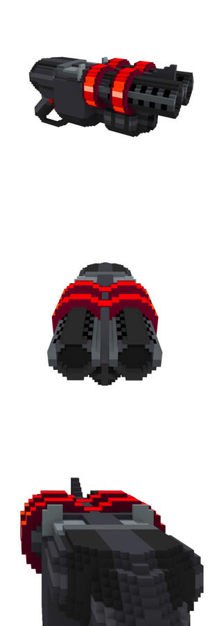 Shotgun Cannon Voxel Shotgun Cannon Voxel